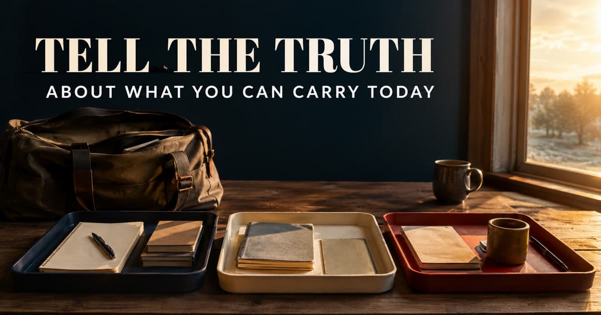 Tell the Truth About What You Can Carry Today social preview