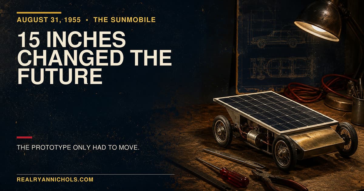 The First Solar Car Was 15 Inches Long social preview