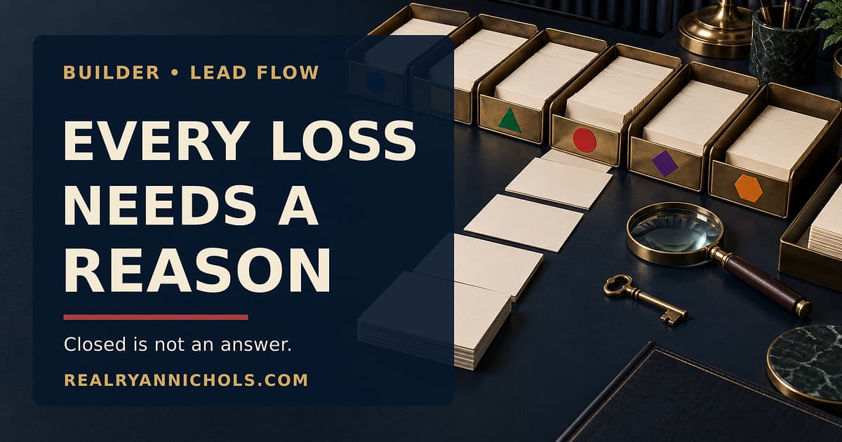 Every Lost Lead Needs a Reason Code social preview