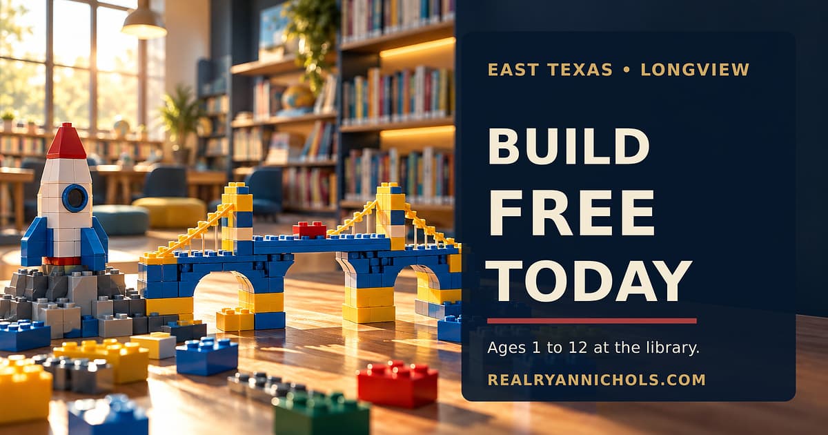 Longview Kids Can Build for Free at the Library This Morning social preview