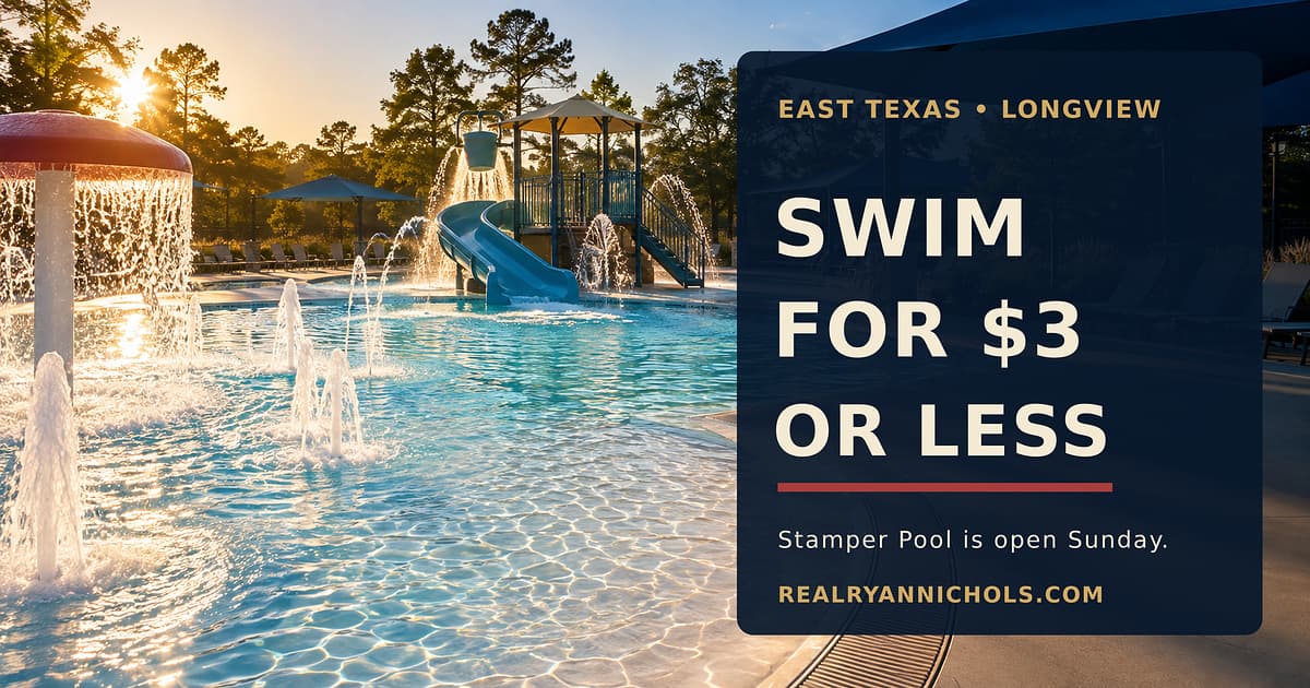 Longview’s Stamper Pool Is Open This Sunday for $3 or Less social preview