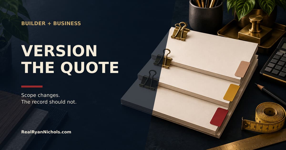 Every Quote Needs a Version, Not Just a Price social preview