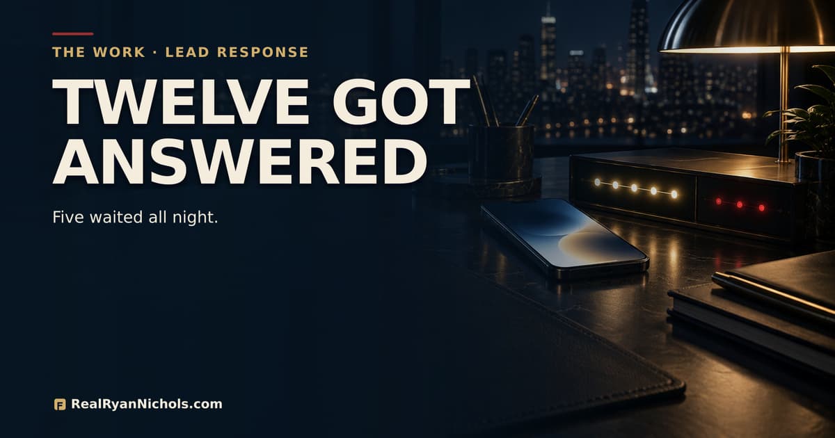 Twelve Leads Got an Answer in Two Seconds. Five Waited All Night. social preview