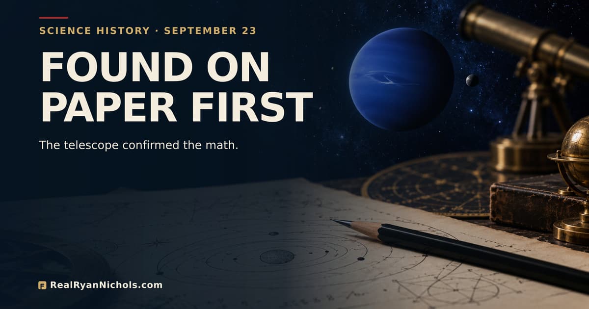Neptune Was Found on Paper Before It Was Found in the Sky social preview