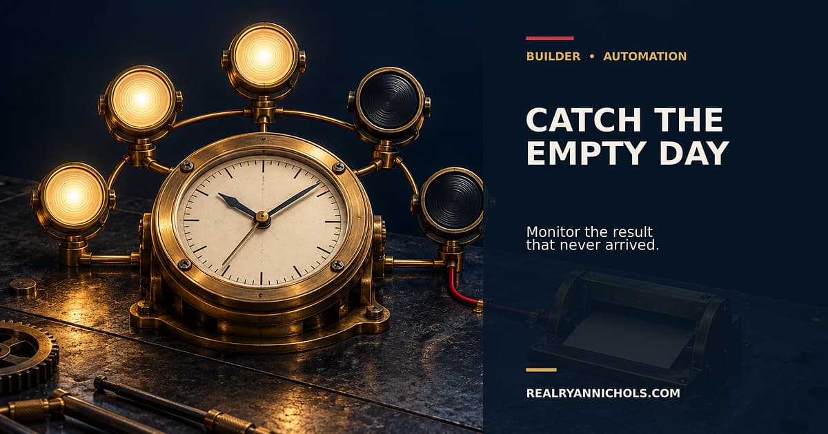 A Daily Automation Needs a Missing-Run Alarm social preview