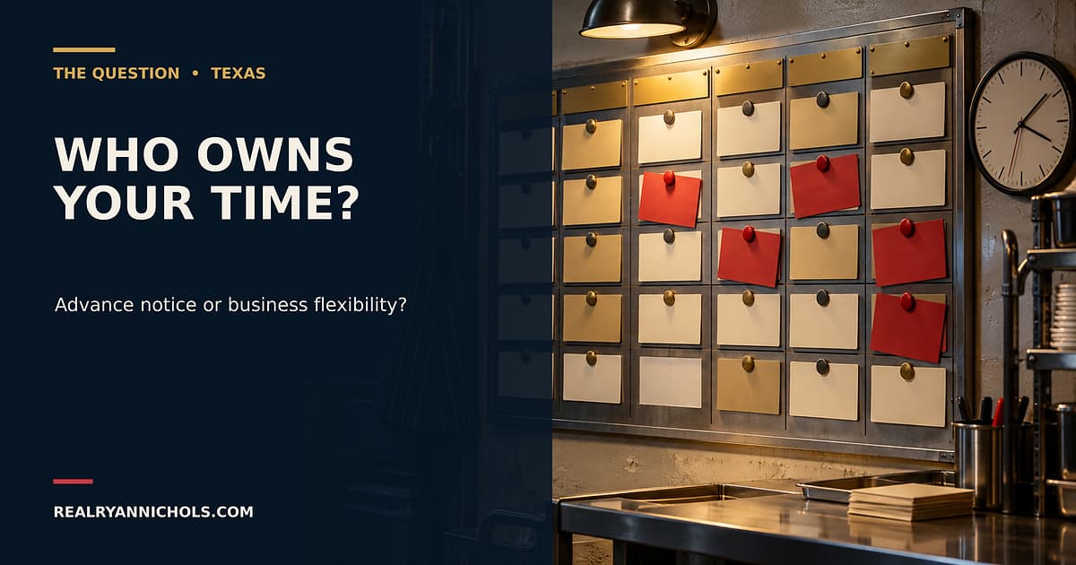 Should Texas Require Advance Notice for Work Schedules? social preview