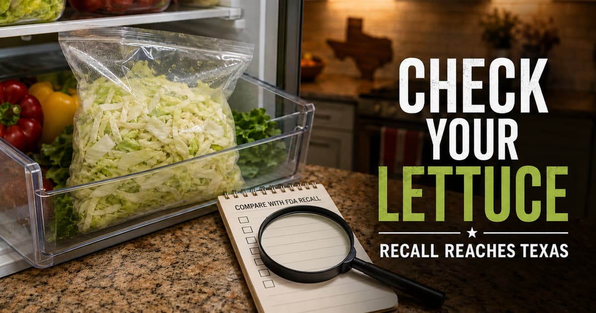 Cyclospora Lettuce Recall Reaches Texas: What to Check as Outbreak Tops 1,900 Cases social preview