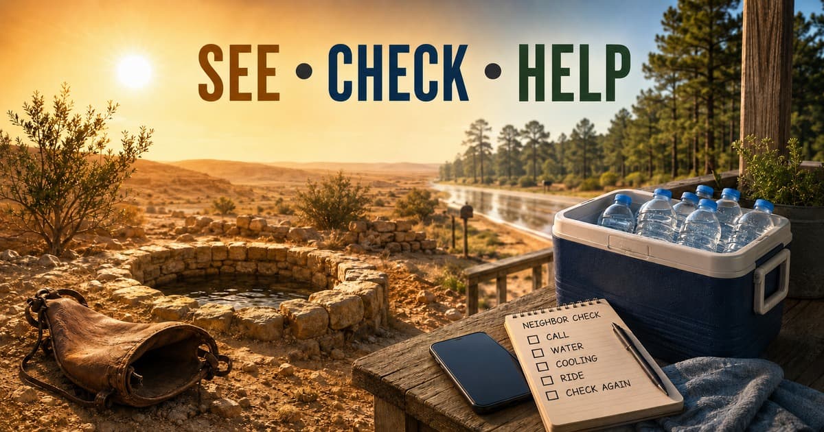 Hagar at the Well: What East Texas Heat Requires Us to Notice social preview
