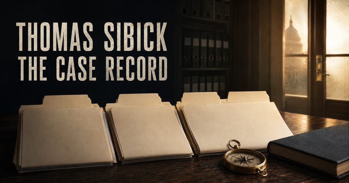 Thomas Frank Sibick J6 Case Record: Detention, Three-Count Plea, 50-Month Sentence and Full Pardon social preview