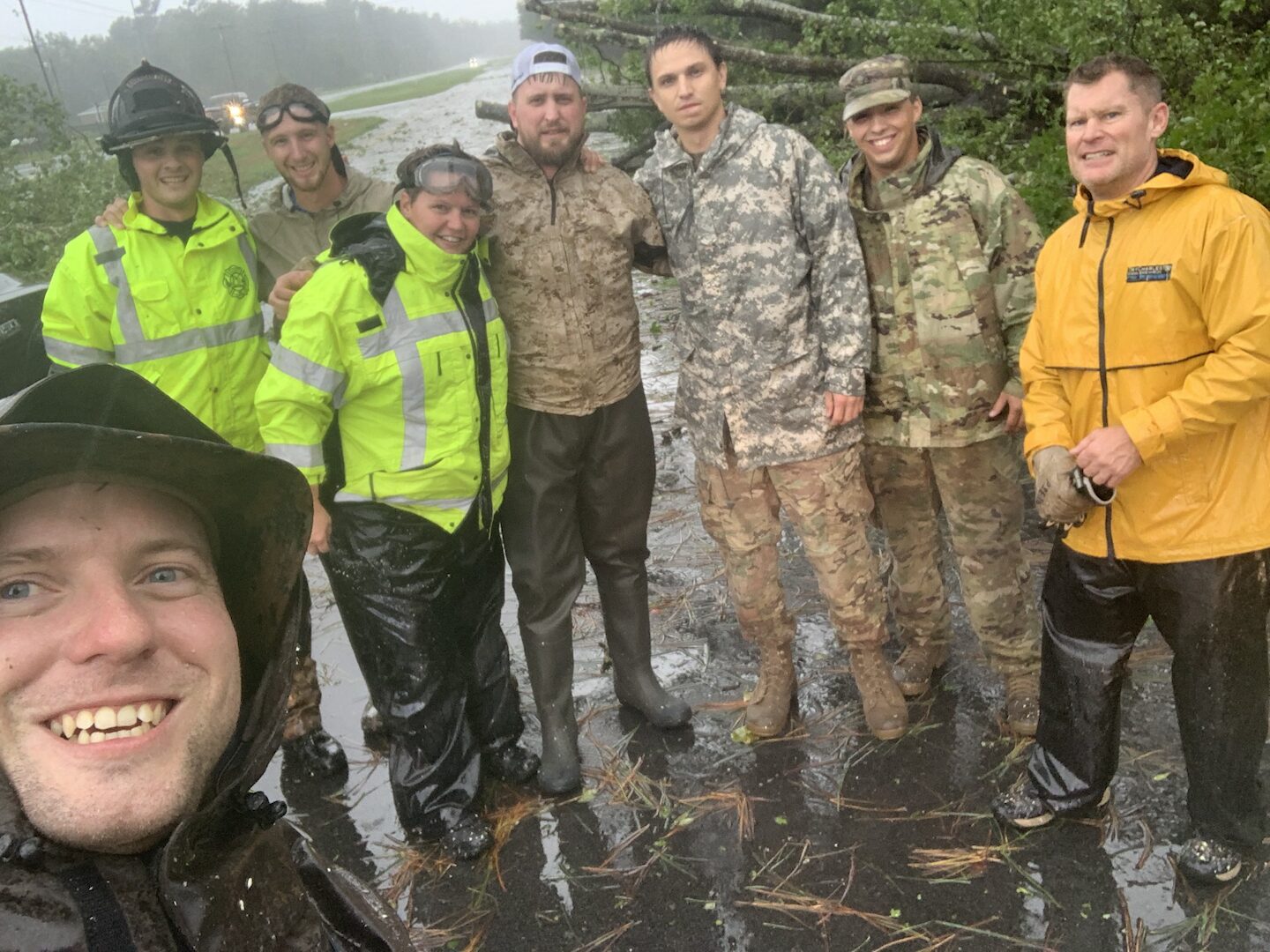 Hurricane rescue boat operation led by Ryan Nichols and Rescue the Universe