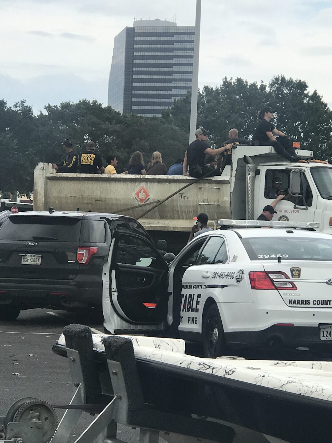 Ryan Nichols on a hurricane flood rescue, pulling people and pets to safety