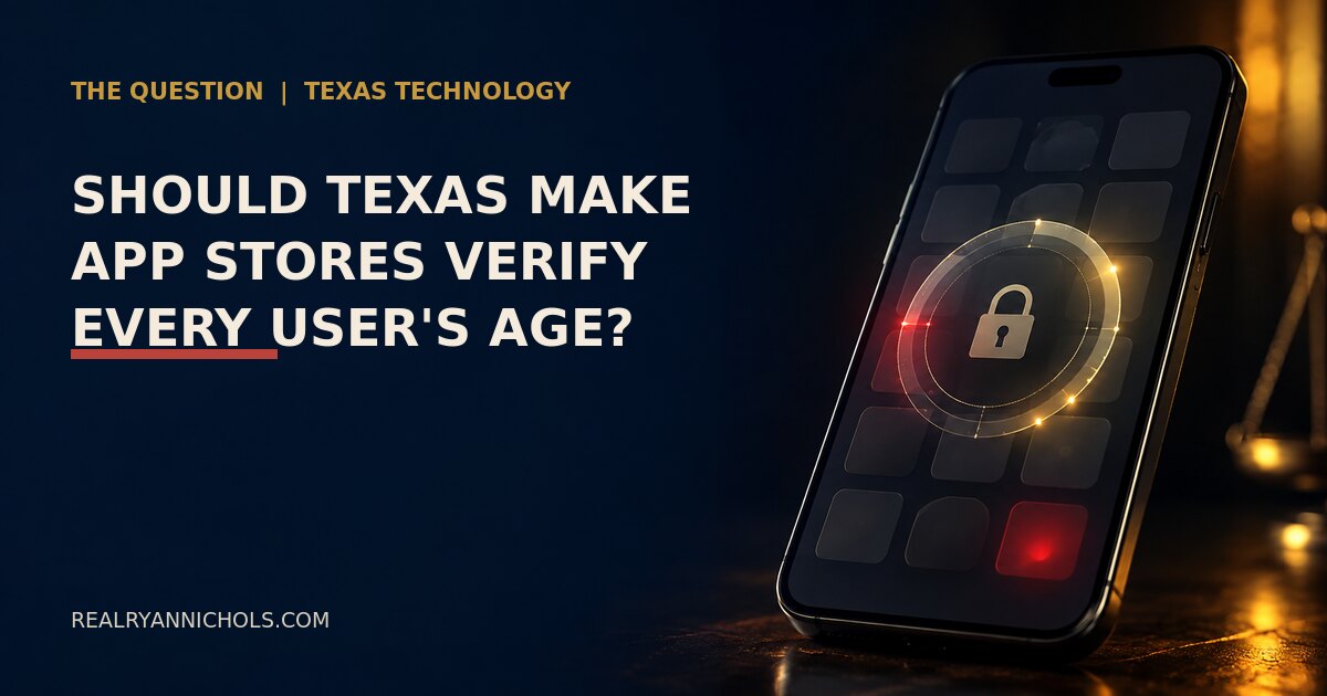 Should Texas Make App Stores Verify Every User's Age? social preview