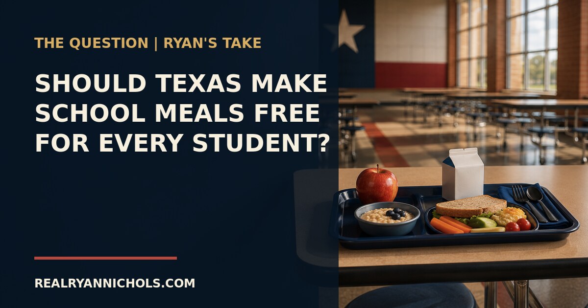 Should Texas Make School Meals Free for Every Student? social preview