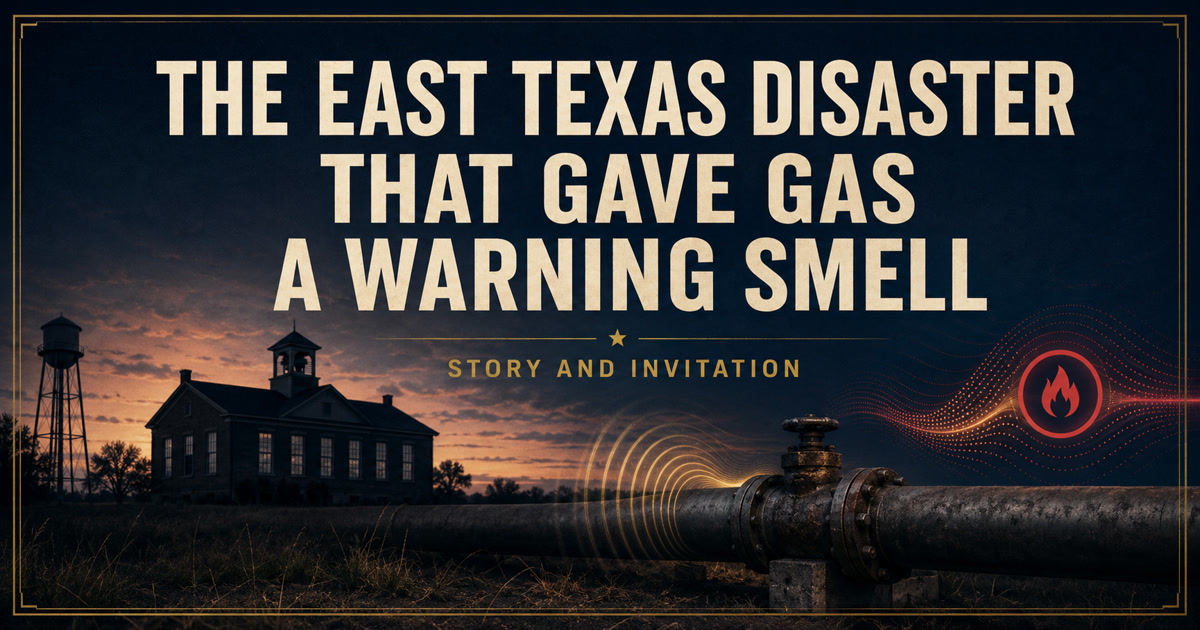 The East Texas Disaster That Gave Gas a Warning Smell social preview