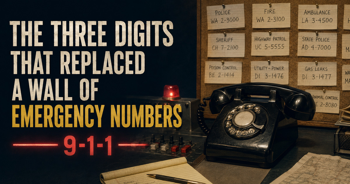 The Three Digits That Replaced a Wall of Emergency Numbers social preview