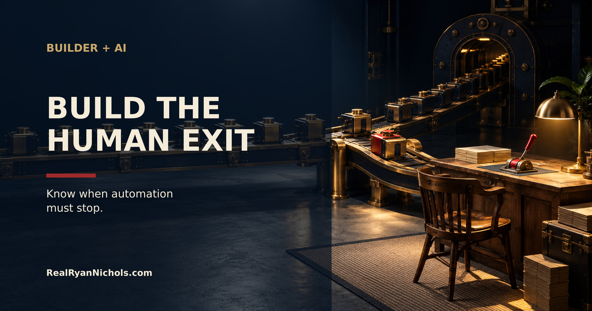 Every AI Workflow Needs a Human Exit