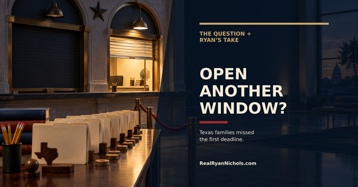 Should Texas Open a Second Education Freedom Account Window?