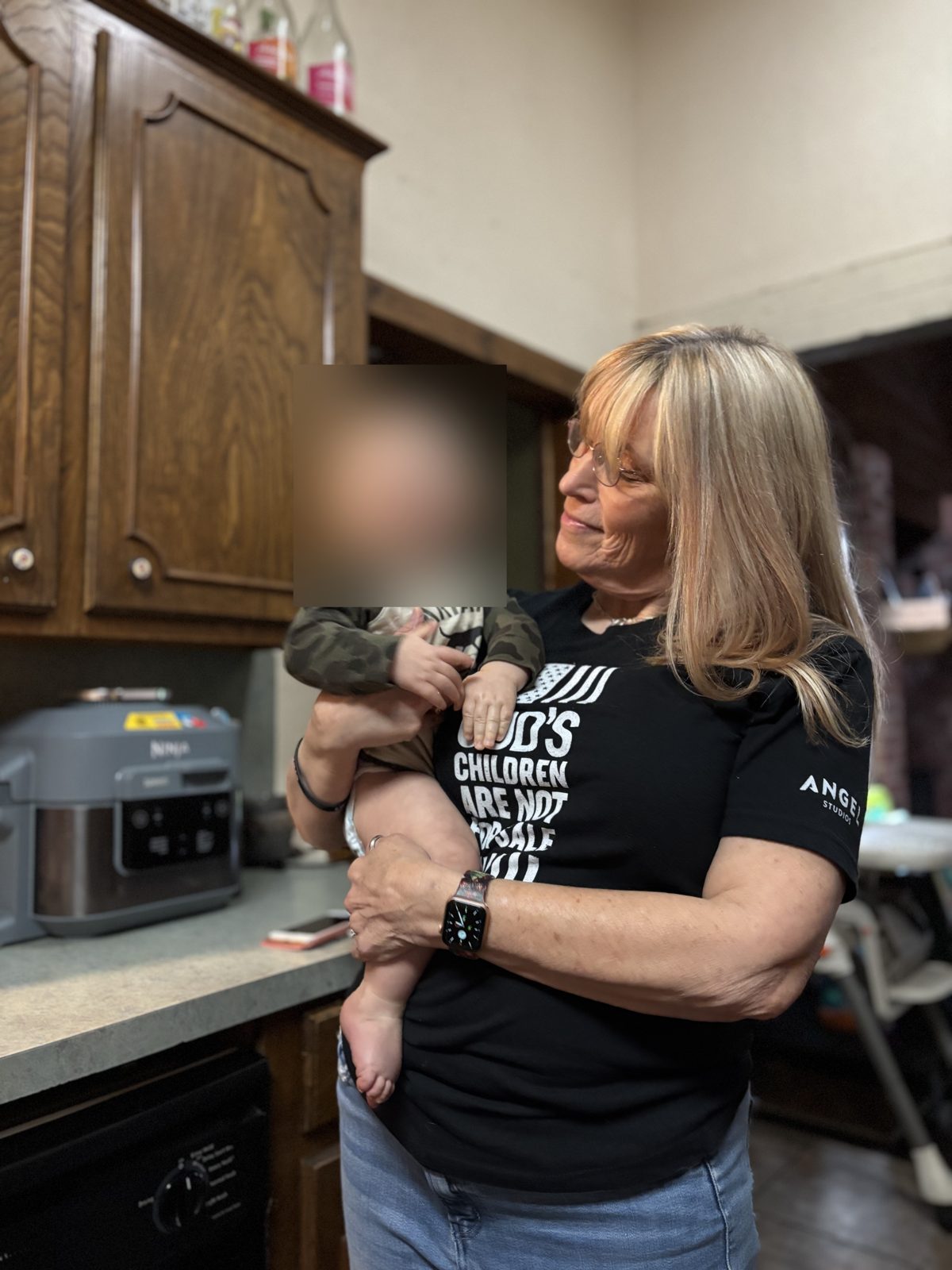 Rhonda Tress with her great-grandchild