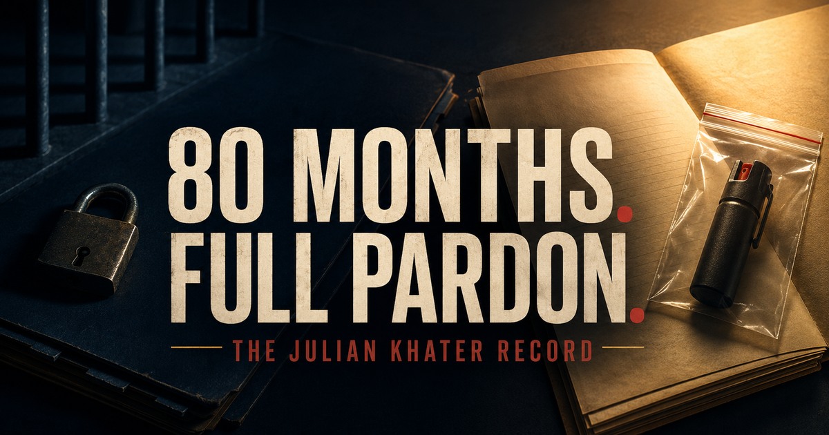 Julian Khater J6 Case Record: Detention, 80-Month Sentence and Full Pardon social preview