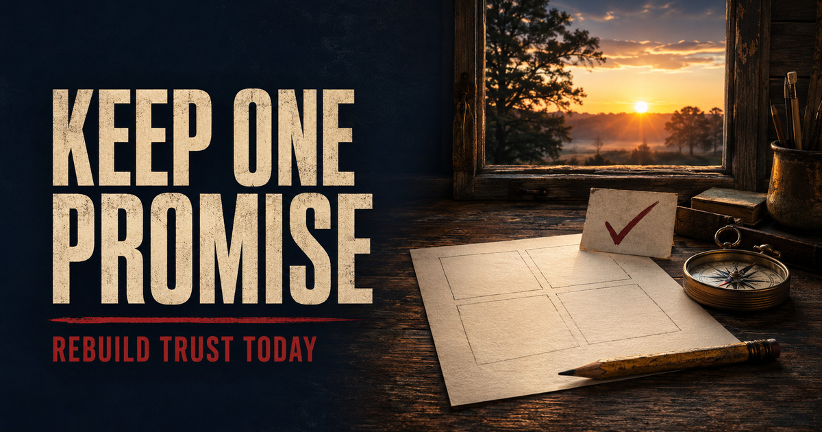 How to Rebuild Self-Trust: Keep One Small Promise Today social preview
