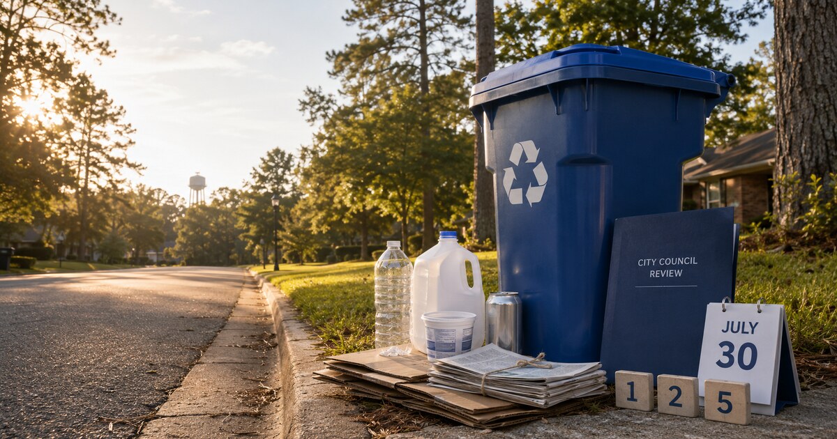 Longview Recycling Faces a July 30 Council Review: What Belongs in the Blue-Lid Cart Now social preview