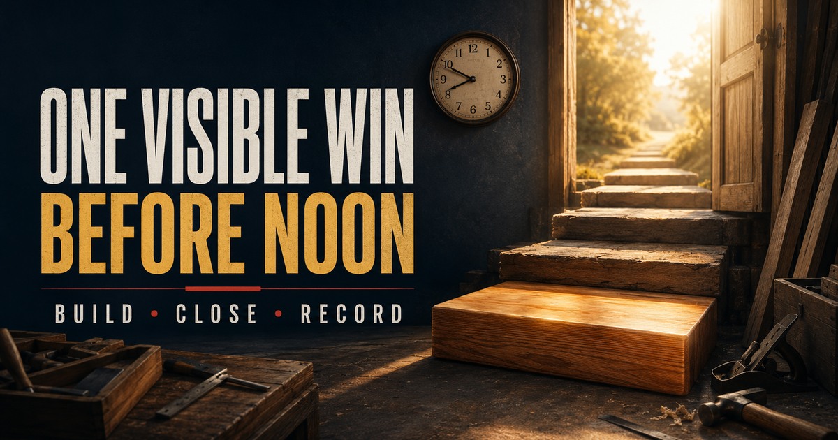 Do One Thing You Can Point To: The One Visible Win Method social preview