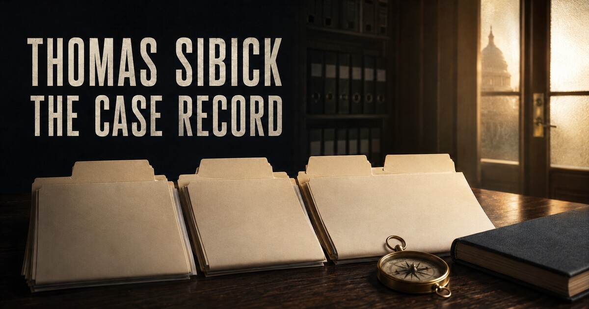 Thomas Frank Sibick J6 Case Record: Detention, Three-Count Plea, 50-Month Sentence and Full Pardon social preview