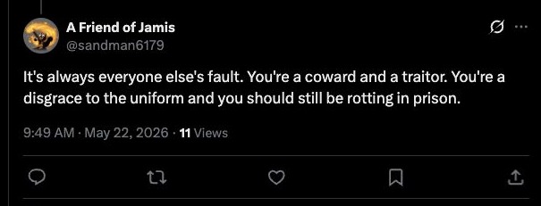 @sandman6179 - coward, traitor, prison
