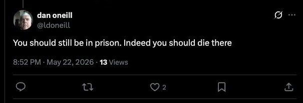 @ldoneill - die in prison