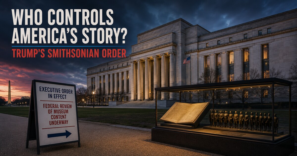 Trump Orders Warning Signs Outside Smithsonian Museum: What the July 24 Executive Order Actually Does social preview